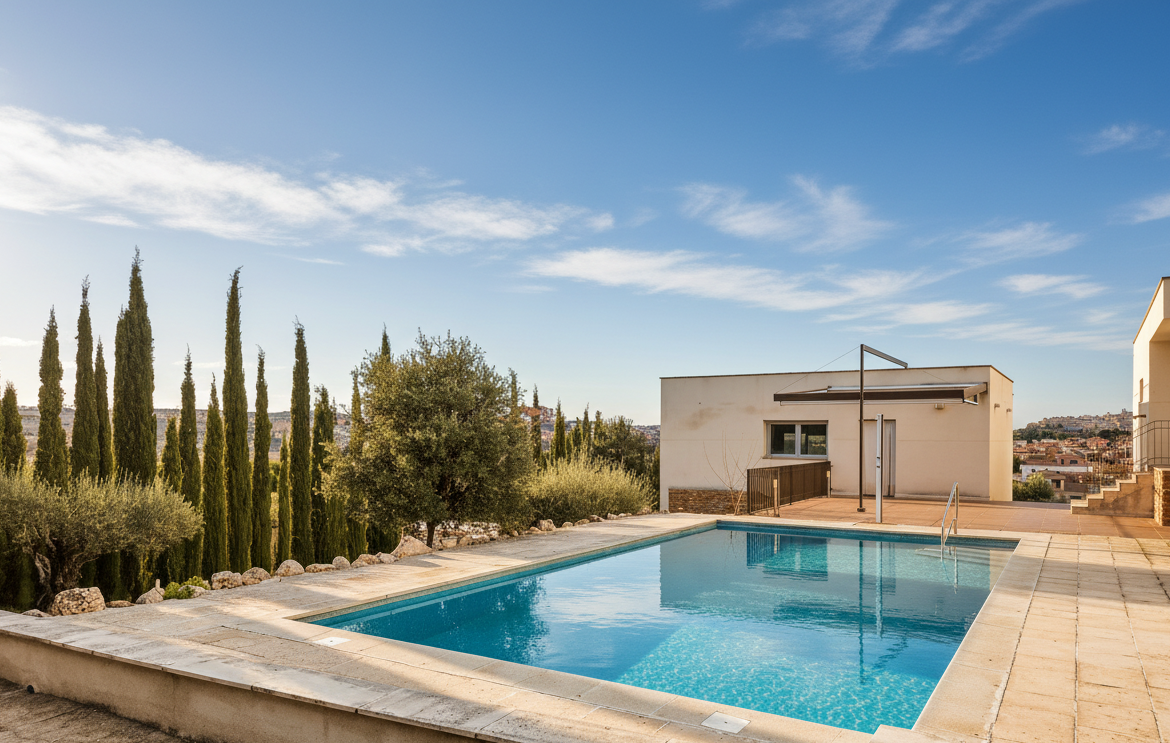 Exclusiva residencia independiente con dos viviendas, piscina y vistas privilegiadas a Toledo