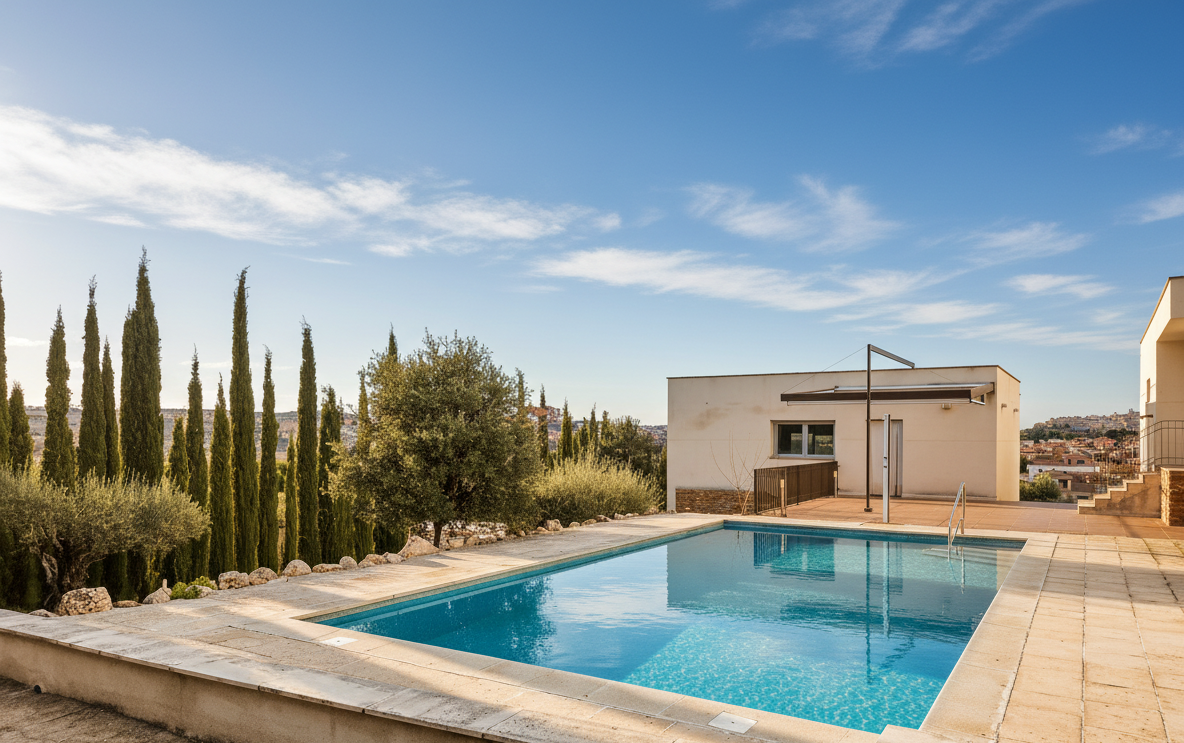 Exclusiva residencia independiente con dos viviendas, piscina y vistas privilegiadas a Toledo