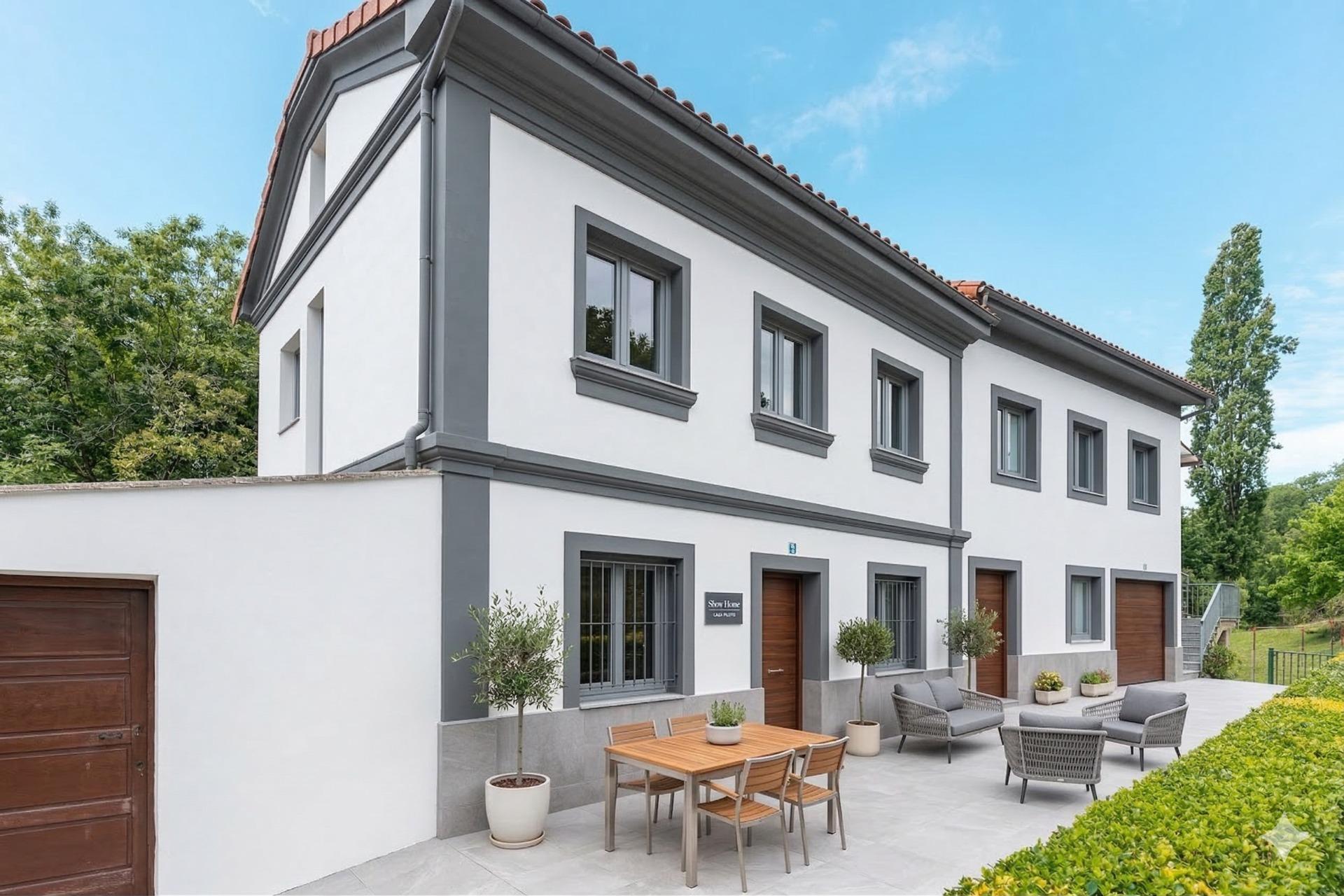 8-1 Acogedora casa de dos plantas con patio privado en el corazón de Bimenes