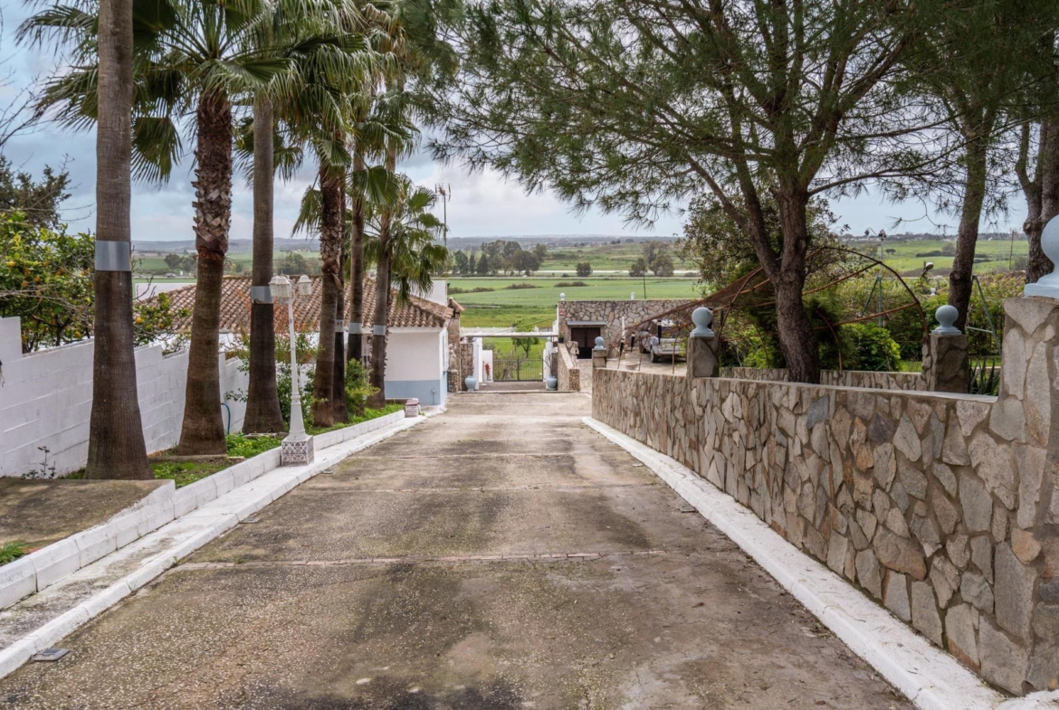 CORTIJO ANDALUZ CON VARIAS EDIFICACIONES, PISCINA Y 8.000 M² DE TERRENO EN CHICLANA DE LA FRONTERA E