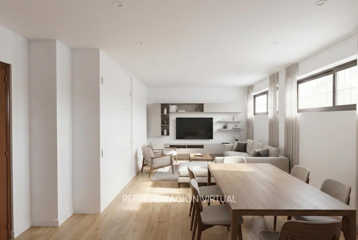 ESTUDIO LUMINOSO CON VISTAS A LAS CUATRO TORRES EN URBANIZACIÓN PRIVADA CON PISCINA JUNTO A METRO Y LA VAGUADA