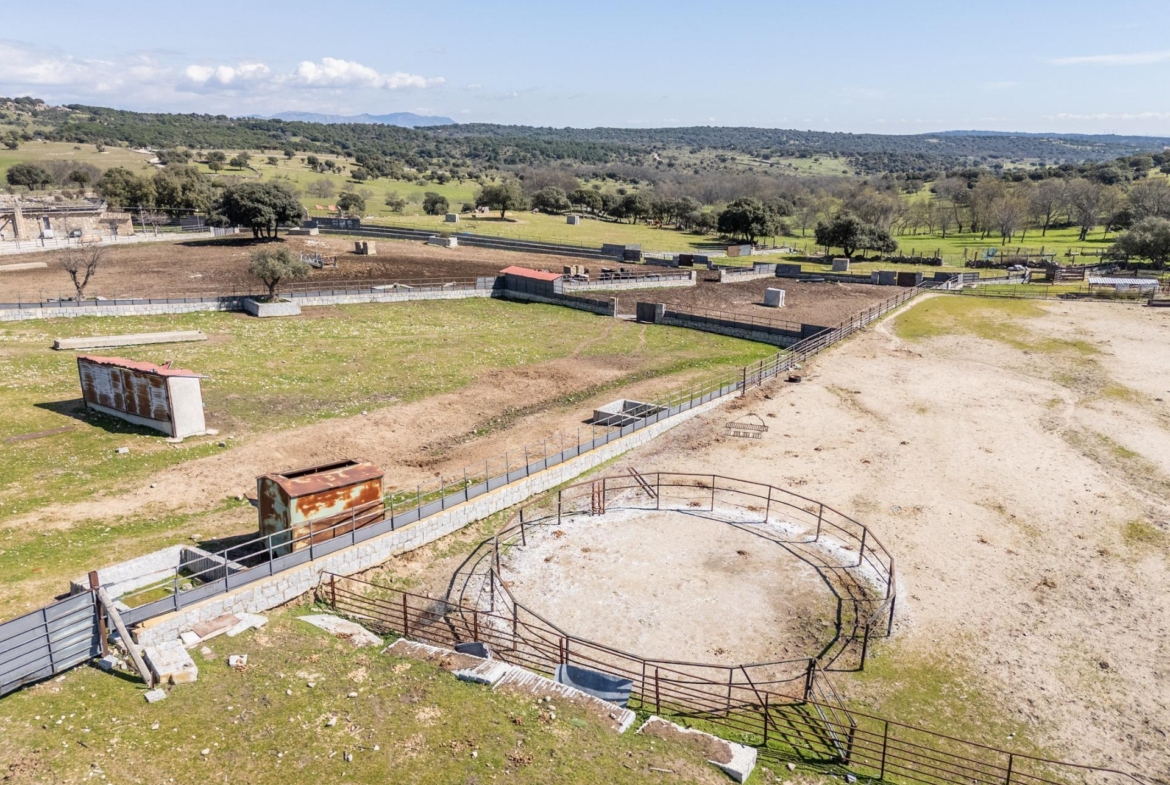 FINCA GANADERA DE LUJO EN ROBLEDO DE CHAVELA CON PLAZA DE TOROS Y ESPACIOS PARA EVENTOS